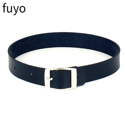 New Spike Choker Necklace – Punk Faux Leather Collar with Big Rivets, Studded Goth Style for Women & Men