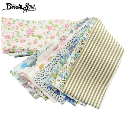 Booksew Ankara Cotton Fabric - Floral Jelly Roll Strips 8-9 Pieces 5x100CM for Patchwork, DIY Dolls & Sewing Crafts