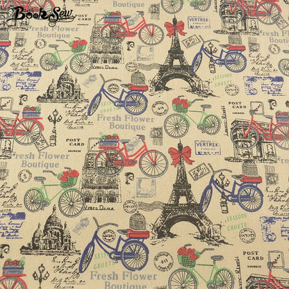 African Ankara Cotton Fabric - Map of the World Print Sewing, Tablecloth, Pillow, Bag & Curtain Material