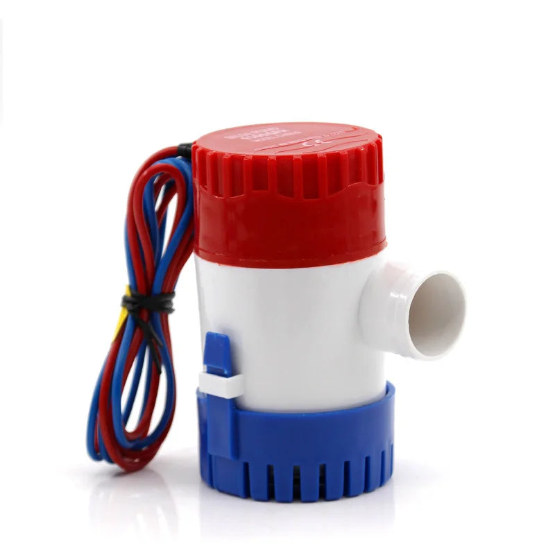 12V 24V Submersible Bilge Pump - 1100GPH 750GPH 500GPH Mini Electric Water Pump for Boats, RVs & Marine Applications