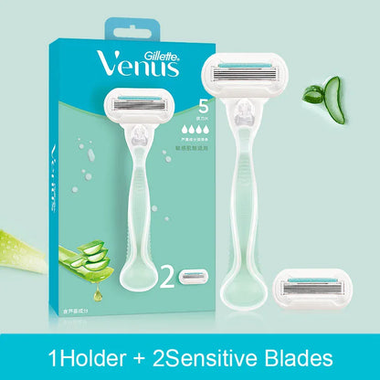 Gillette Venus Women's Razor - 3/5 Blade with Lubricating Soap, Sensitive Shaving & Hair Removal for Body