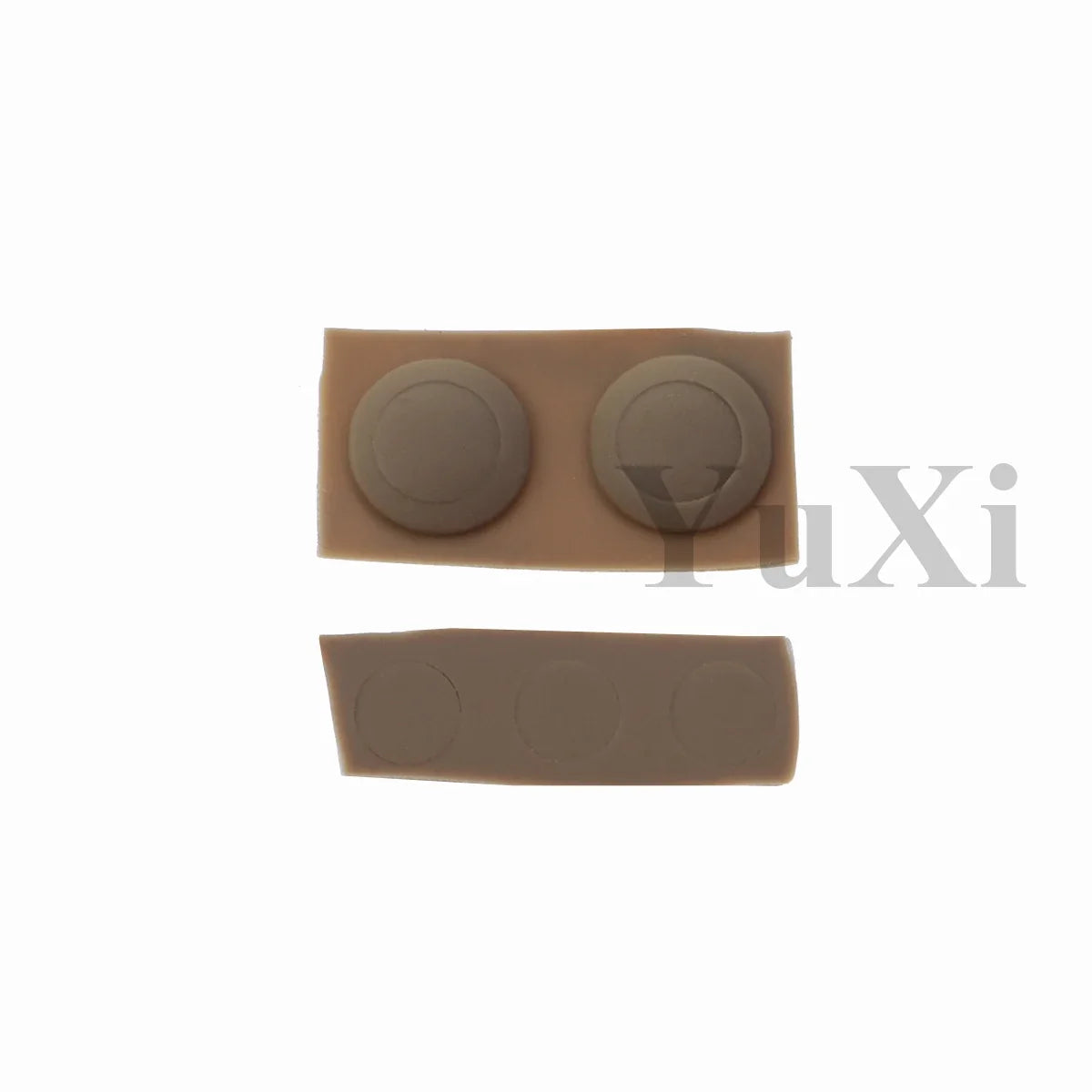 YuXi GBA SP Replacement Kit - Screw Covers & Luminous Dust Plug Rubber Set for Gameboy Advance SP
