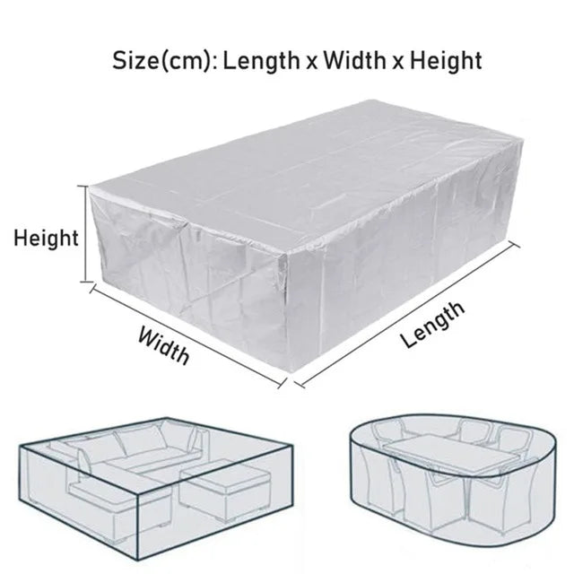 90 Sizes Outdoor Patio Furniture Covers - Waterproof, Dust Proof Covers for Sofa, Table, Chairs - Protects Against Rain and Snow
