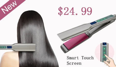 Professional Steam Hair Straightener – Ceramic Vapor Flat Iron, 450℉ Heat with Argan Oil Treatment for Hair Care