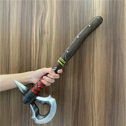 Primitive Tribe Axe Cosplay Prop - PU Pirate Totem Weapon Model for Role Playing & Stage Performance