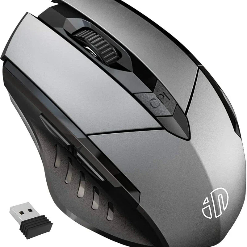 INPHIC Bluetooth Wireless Mouse – Rechargeable 2.4G Silent Office Mouse for PC, Laptop, Tablet, and Smartphone