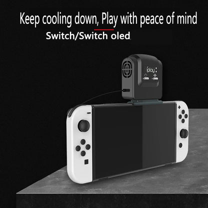 Nintendo Switch OLED External Cooling Fan – USB Powered Turbo Cooler Heat Sink Console Accessory