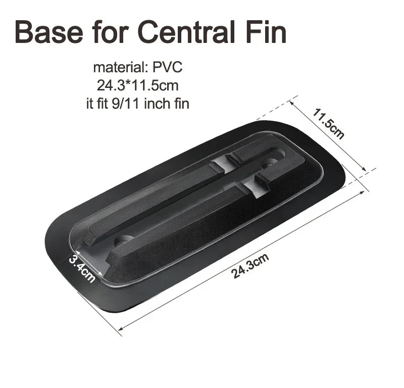 Surf Water Wave Fin SUP Accessory – Stabilizer for ZRAY Paddle Board, Surfboard Slide-In Central & Side Fin