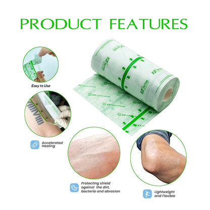 EZ Premium Derm Defender – Waterproof Clear Adhesive Tattoo Aftercare Protective Film