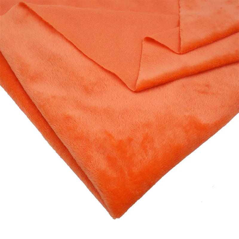 160CM/63" Wide Minky Plush Fabric – Super Soft Flannel Fabric for DIY Dolls, Toys, and Crafts, Sold by the Meter
