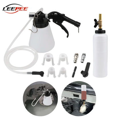 1L/0.75L Car Brake Bleeder Kit – Hydraulic Fluid Pump with Tubes for Oil Change, Purge, and Repair on Cars, Trucks & Motorcycles