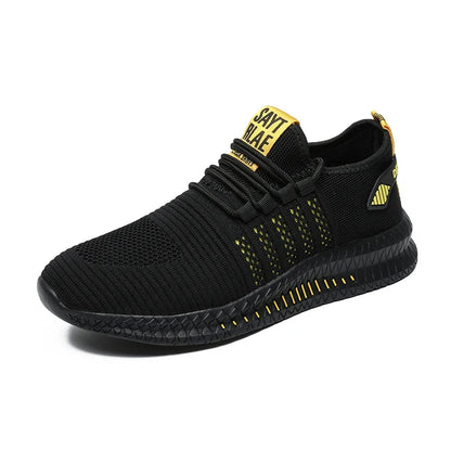 Men’s Lightweight Fashion Sneakers - Breathable Lace-Up Casual Walking Shoes