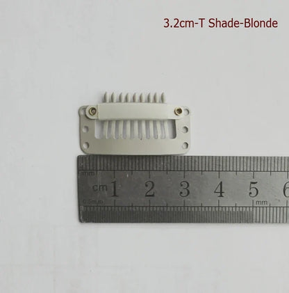 50Pcs Wig Clips Snap Clips - 2.3cm-3.6cm Black & Brown Hair Extension Weft Clips for Wig Styling & Hair Tools