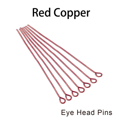 Jewelry Eye Pins & Ball Head Pins - 100/200pcs DIY Findings for Earrings Bracelets Pendants 16-60mm Craft Making Supplies