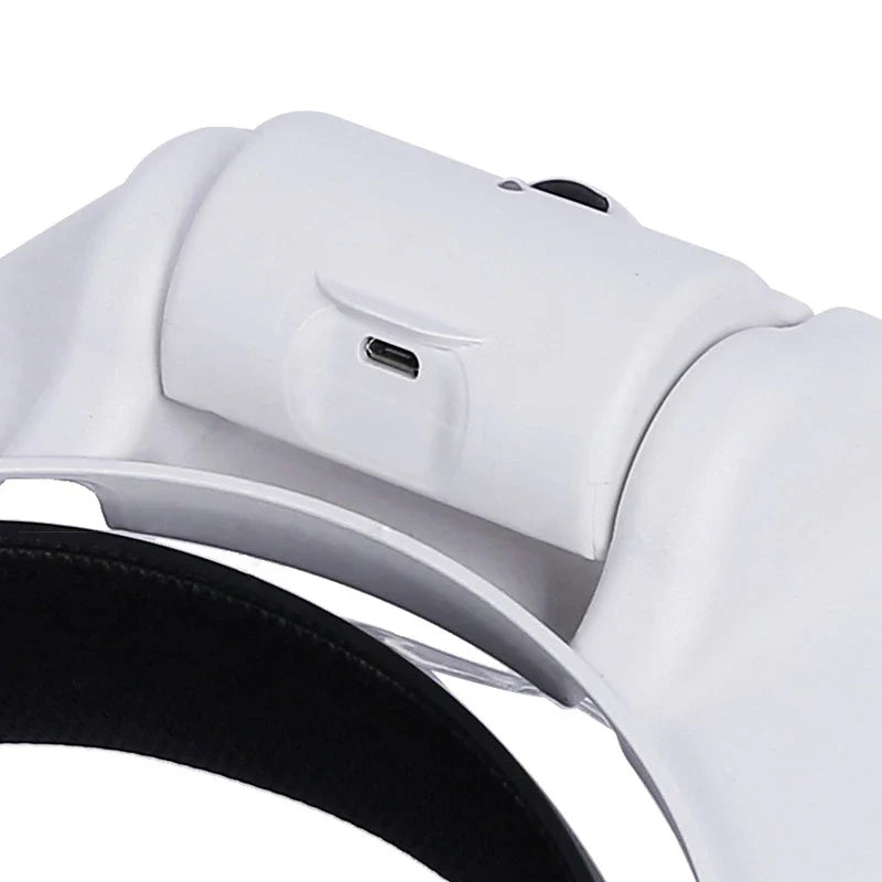 USB Rechargeable Magnifying Glasses Loupe with LED – Watchmaker Repair Tool Headband Magnifier (1.5x-3.5x)