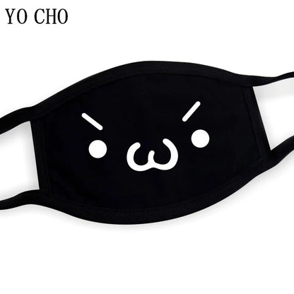 YO CHO Unisex Cotton Dust Mouth Mask – Anime Cartoon Respirator, Warm Mouth Muffle, Perfect Birthday Party Gift