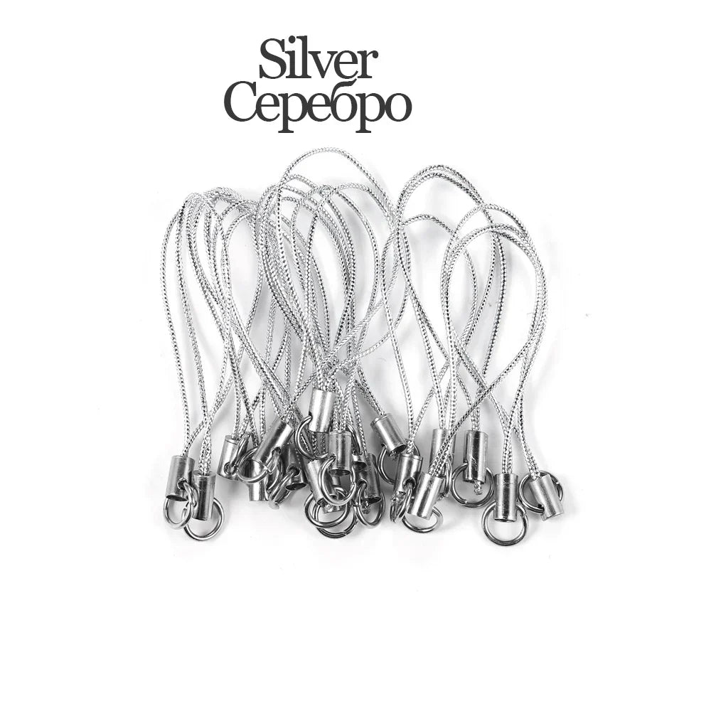 20/50/100PCS Lanyard Strap Cords - Lobster Clasp Rope Keychains for Charms, Pendants, Mobile Accessories & DIY Crafts