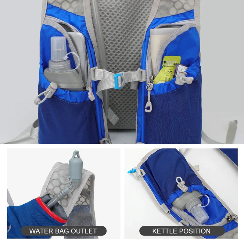 5L Ultralight Outdoor Trail Running Backpack — Hydration Vest with 500ML Water Bottle for Men