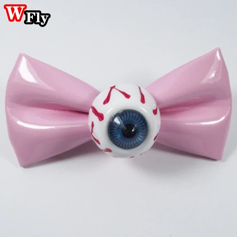 Gothic Lolita Bowknot Hair Clip - Harajuku Girls Solid Color Side-Knot Hair Accessory