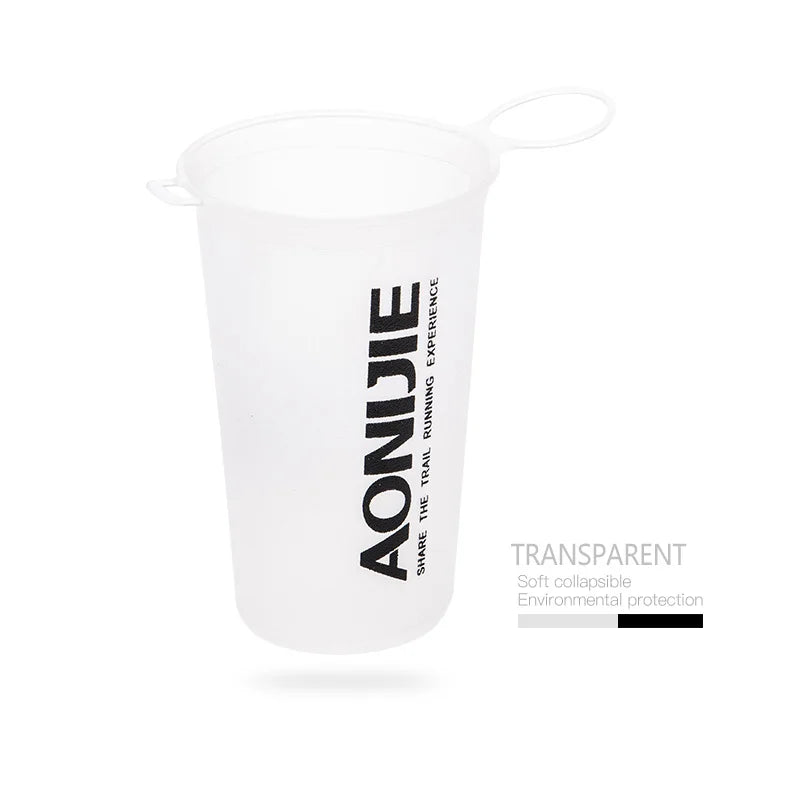 AONIJIE Soft Flask Water Bottle — 250ml/500ml Folding, Collapsible, TPU BPA-Free for Running Hydration Packs, Waist Bags & Vests (SD09/SD10)