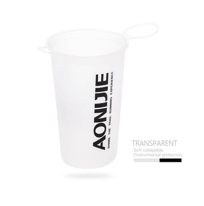 AONIJIE Soft Flask Water Bottle — 250ml/500ml Folding, Collapsible, TPU BPA-Free for Running Hydration Packs, Waist Bags & Vests (SD09/SD10)