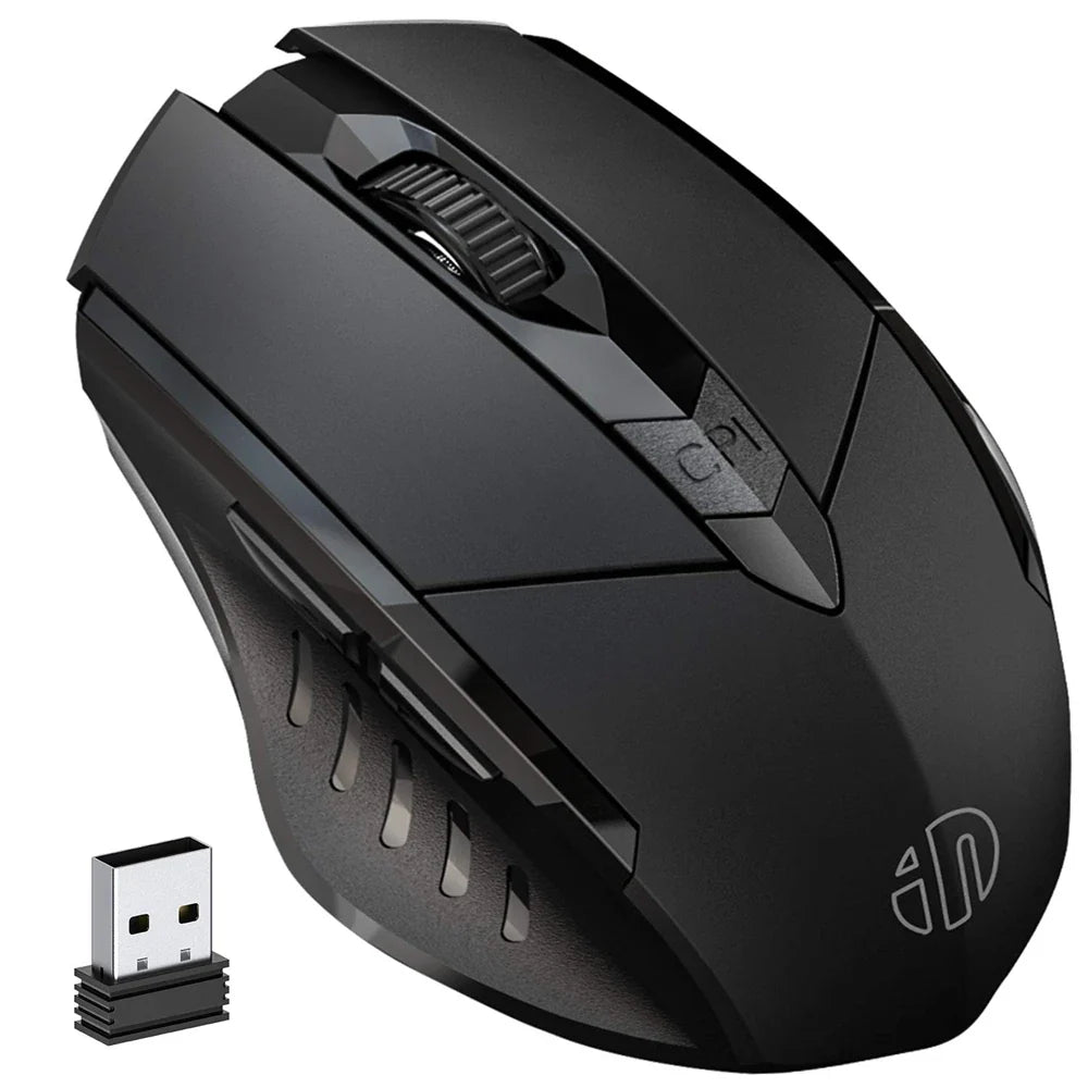 INPHIC Bluetooth Wireless Mouse – Rechargeable 2.4G Silent Office Mouse for PC, Laptop, Tablet, and Smartphone