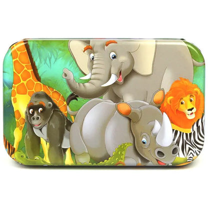 60PCS Wooden Puzzle Toys – Cartoon Vehicle & Animal Jigsaw for Kids’ Learning & Educational Play
