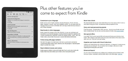 Original Kindle 6th & 8th Gen E-Book Reader, 6-Inch E-Ink Touchscreen, WiFi, No Light, Better Than Kobo E-Reader