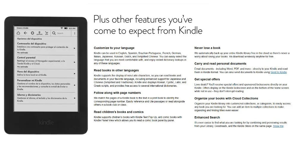 Original Kindle 6/8 Used eBook Reader – 6" E-Ink Touchscreen WiFi eReader, No Light, Better Than Kobo