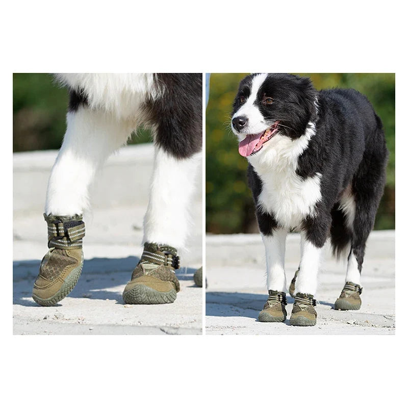 TRUELOVE Waterproof Pet Shoes - Anti-Slip Winter Dog Boots for Puppy, Medium & Large Dogs with Paw Protection