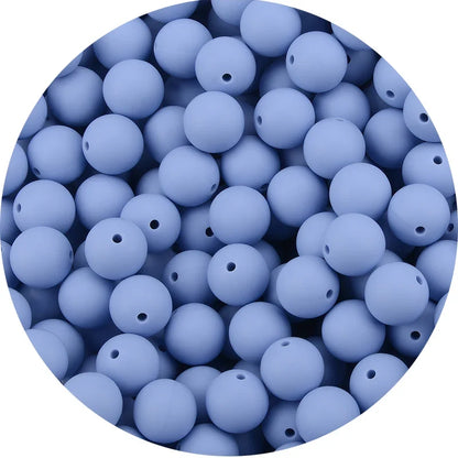 LOFCA Silicone Teething Beads - 20pcs 15mm Round Baby Chew Beads for DIY Teether Toys Infant Accessories