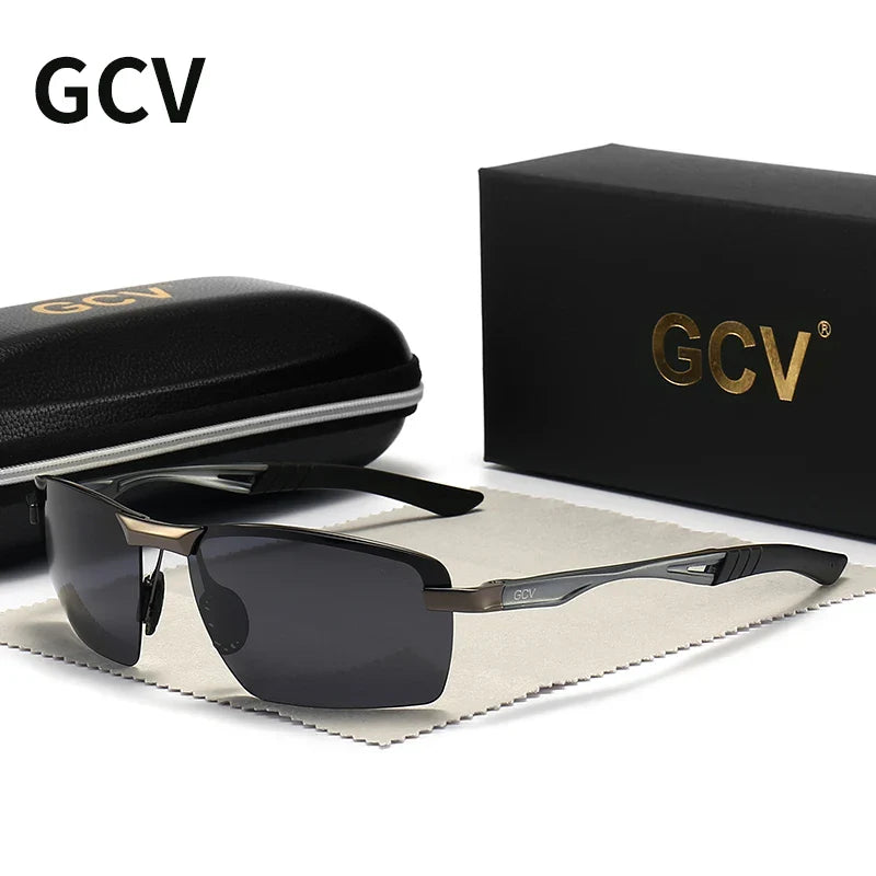 GCV Ultralight Polarized Sunglasses – Fashion Sports Eyewear for Men, Ideal for Driving, Fishing, Outdoor Travel, UV Protection Goggles