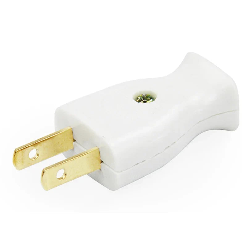2-Pole Bakelite Power Plug - 15A Rewirable US Male Plug and Female Socket for Wiring and Power Cables