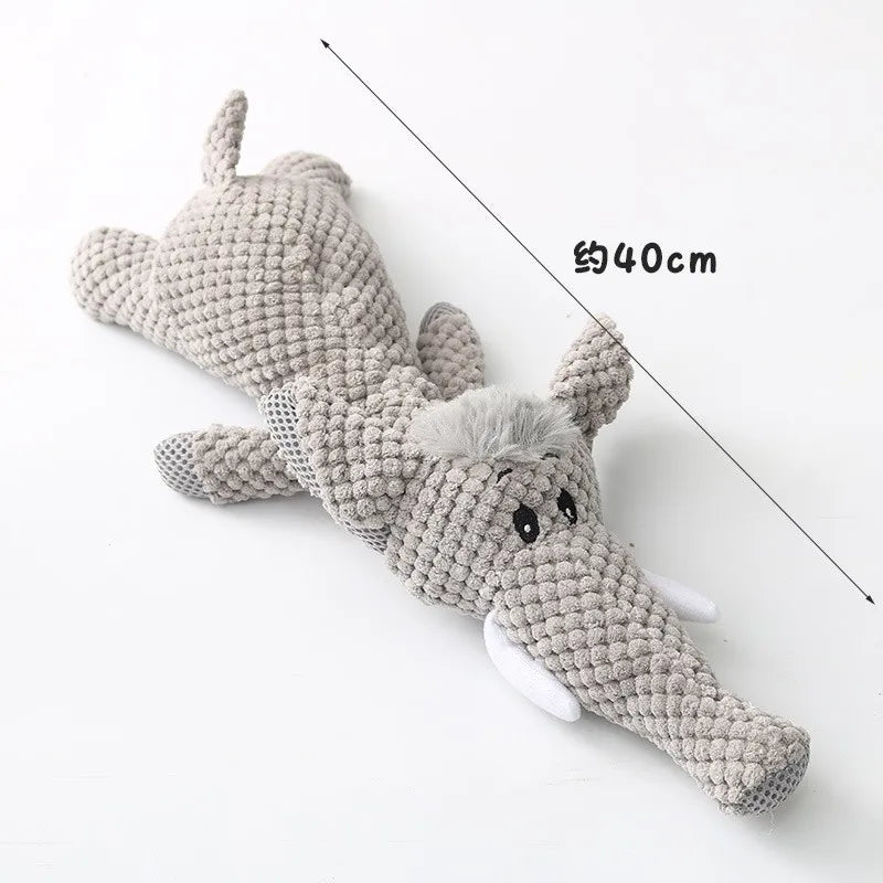 Plush Cartoon Puppy Dog Toy – Chew & Squeak Toy for Small Dogs, Teeth Grinding Pet Accessory