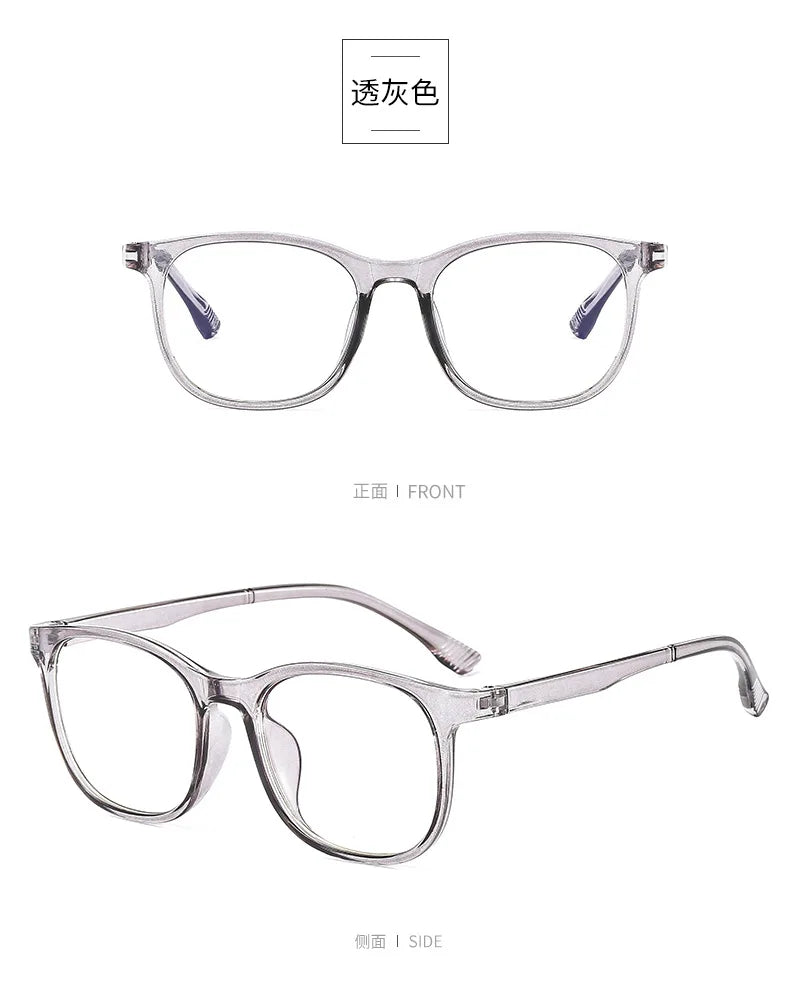Transparent Blue Light Blocking Glasses – Square & Round Computer Eyewear for Men & Women