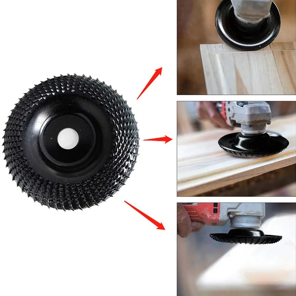 4 Inch Wood Shaping Wheel Grinder Disc - Grinding and Shaping Disk for Angle Grinders Power Tools