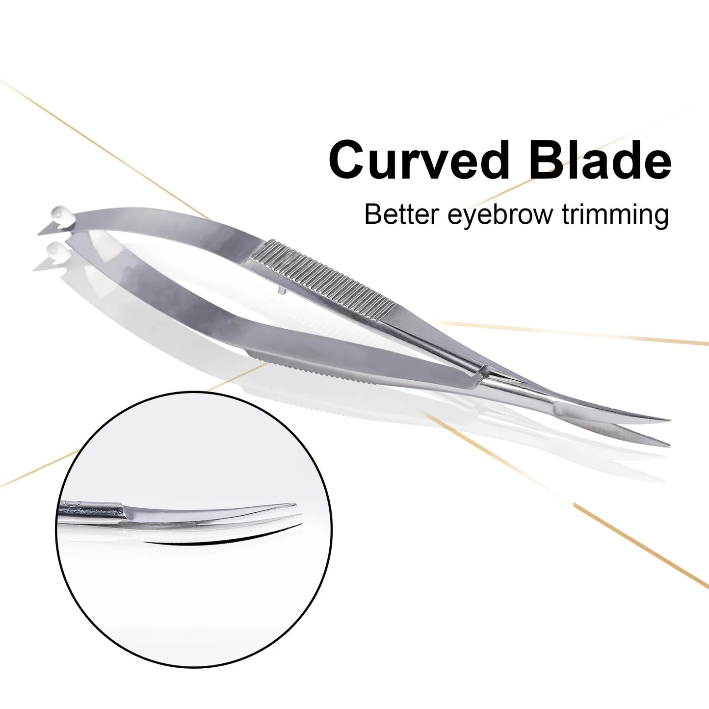 BNG Stainless Steel Cuticle Nipper & Dead Skin Remover Pliers – Straight Manicure & Eyebrow Scissors Beauty Tools