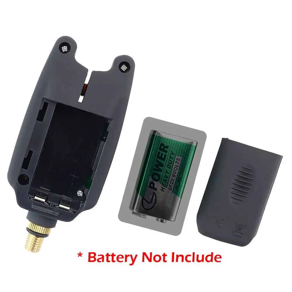Carp Fishing Bite Alarm B1101 - Adjustable Volume, Tone & Sensitivity LED Indicator Fishing Accessory