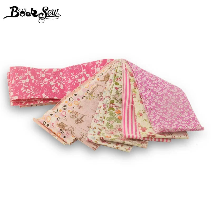 Booksew Ankara Cotton Fabric - Floral Jelly Roll Strips 8-9 Pieces 5x100CM for Patchwork, DIY Dolls & Sewing Crafts