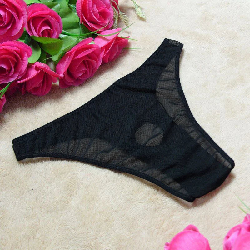 Men’s Mesh Breathable Underwear Briefs – Ultra-Thin Lightweight See-Through Style Comfortable Low-Rise Casual Underpants