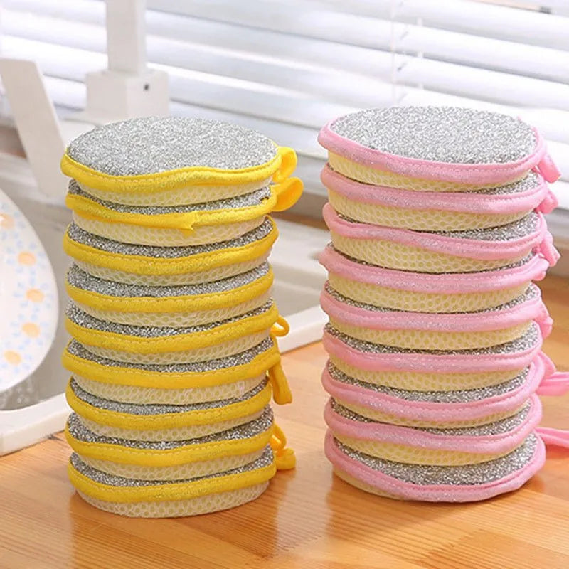 Double-Sided Dishwashing Sponges - Multi-Pack Kitchen Cleaning Brush for Pots, Pans & Dishes