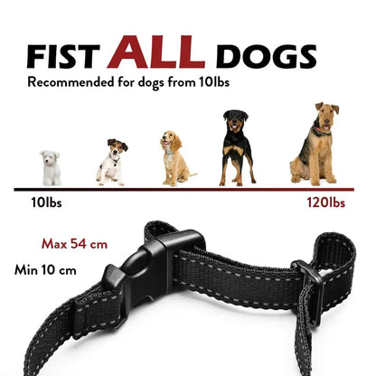 Rechargeable Dog Bark Collar - Advanced Anti-Bark Training Collar with Shock & Vibration Control for Pet Behavior Training
