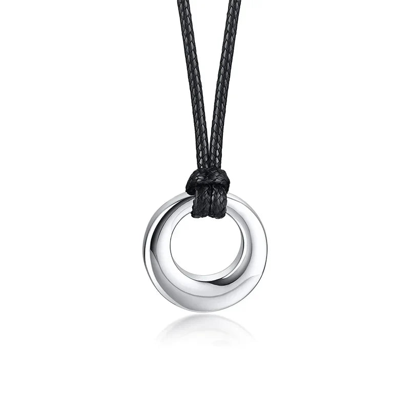 Circle of Life Eternity Love Karma Necklace – Memorial Pendant Ashes Jewelry for Women & Men, Keepsake Cremation Bracelets