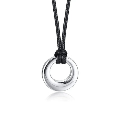 Circle of Life Eternity Love Karma Necklace – Memorial Pendant Ashes Jewelry for Women & Men, Keepsake Cremation Bracelets