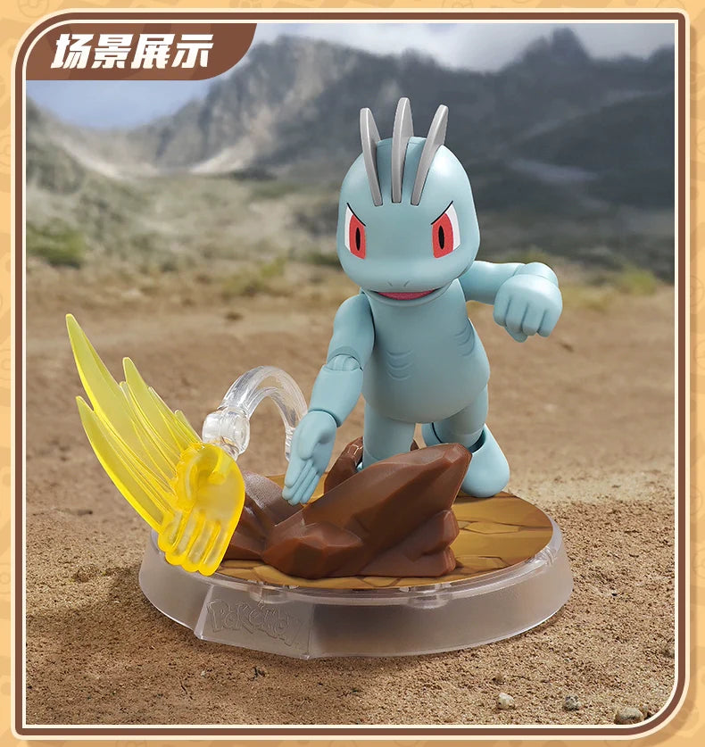 Original Blokees Pokemon Action Figures – Snorlax, Lucario, Cinderace & Scyther Anime Toys Gift