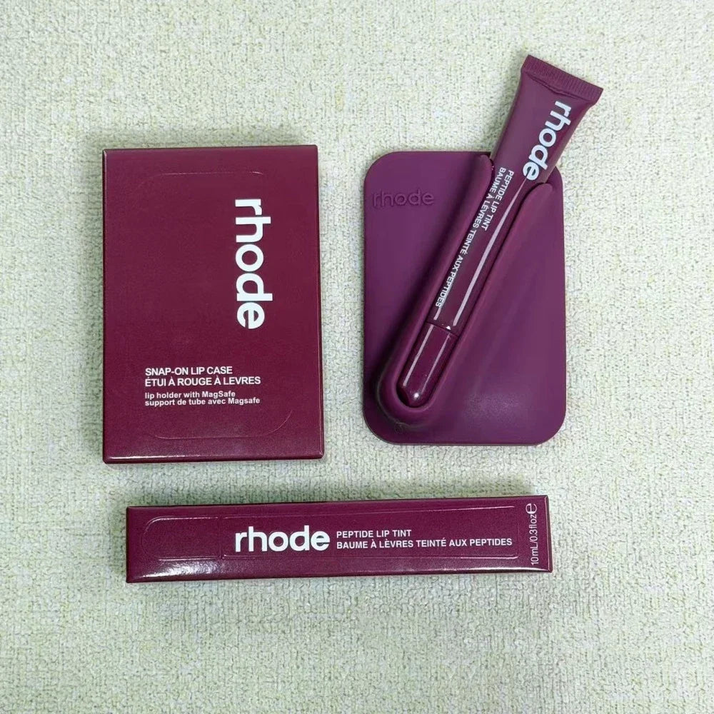 Magnetic Snap-On Lip Gloss Phone Case - MagSafe-Compatible Lipstick Holder for Mobile Phones