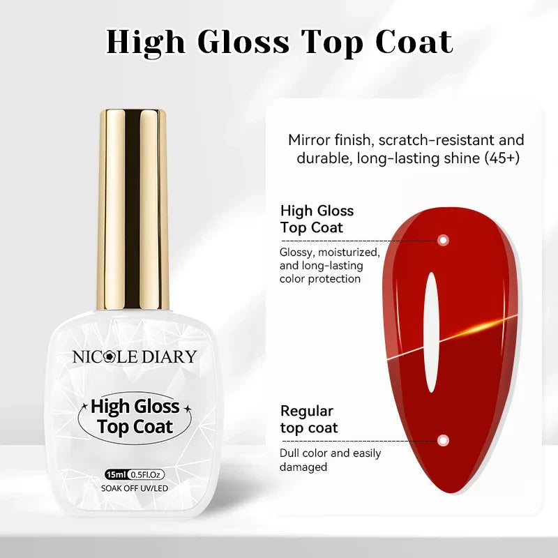 NICOLE DAIRY Bubble Ocean Wave Gel Nail Polish 15ml - White Summer UV LED Soak Off Nail Art Manicure Varnish