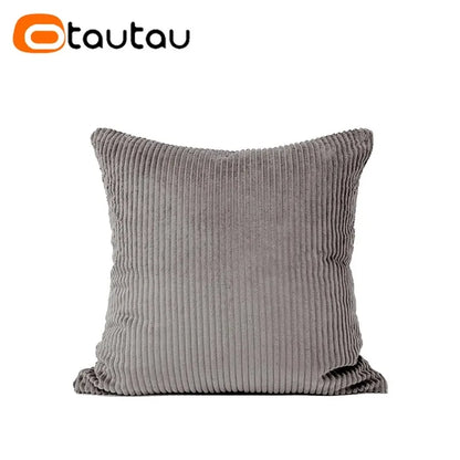 Cotton Corduroy Cushion Cover - Soft Throw Pillowcase Without Insert for Sofa Home Decor