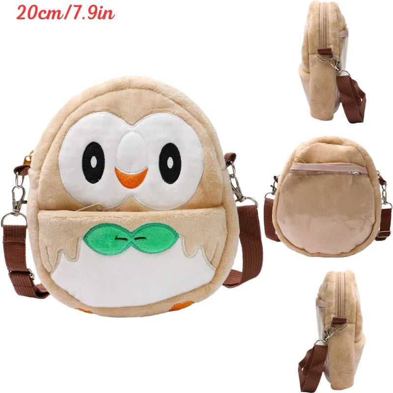 Pokemon Plush Shoulder Bag - Gengar Lucario Mimikyu Snorlax Pikachu Anime Kawaii Toy Gift for Kids