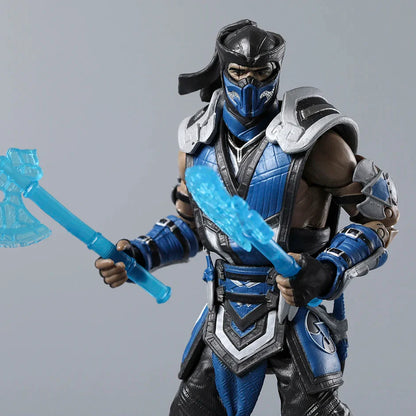 Scorpion & Sub-Zero Mortal Kombat 7" Action Figures – Exclusive Series 1 Movie Collectible Toy Dolls